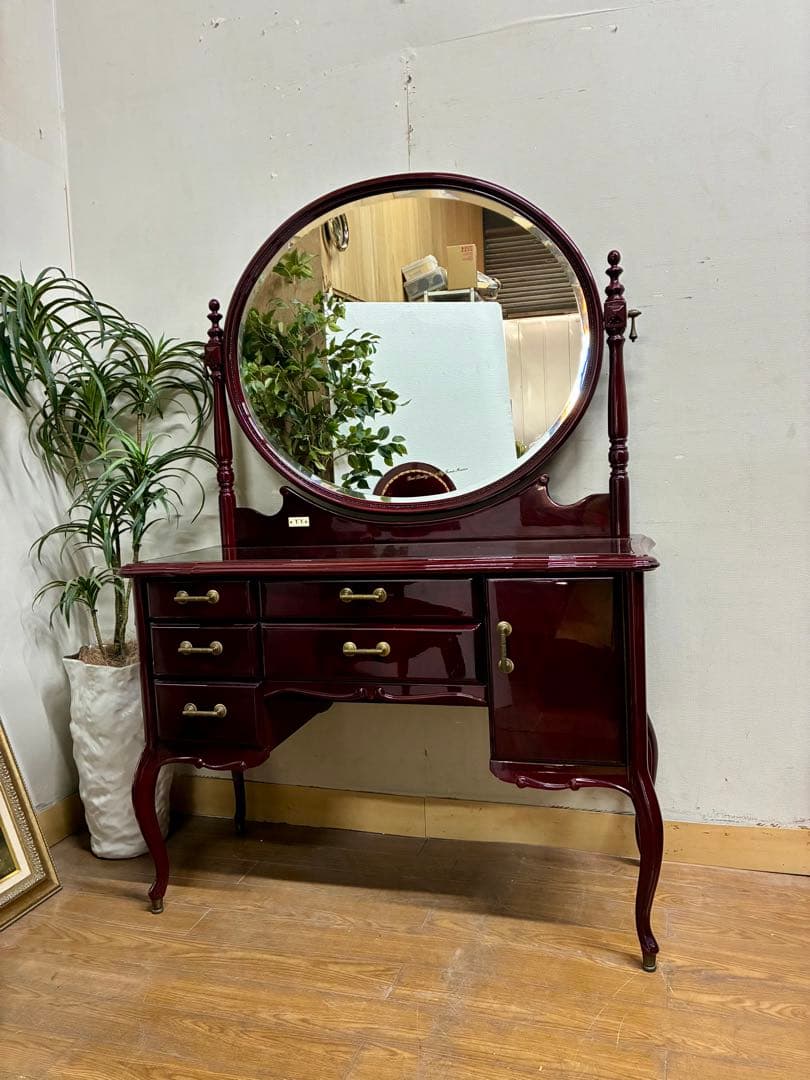 管461☆フランスミラー☆アンティーク☆ヨーロピアンスタイル☆ドレッサー