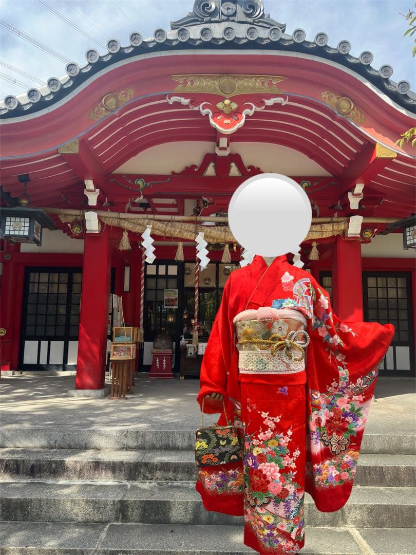 正絹　着物　フルセット　七五三　7歳