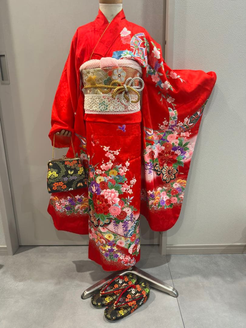 正絹　着物　フルセット　七五三　7歳