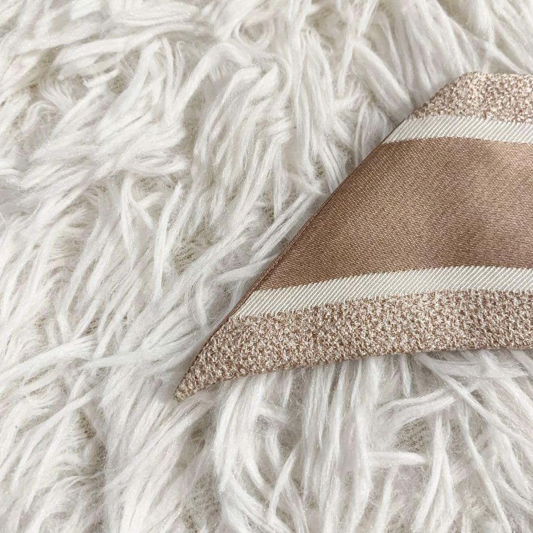 箱付き　クリスチャンディオール　ミッツァ　リボンスカーフ　トロッター　オブリーク