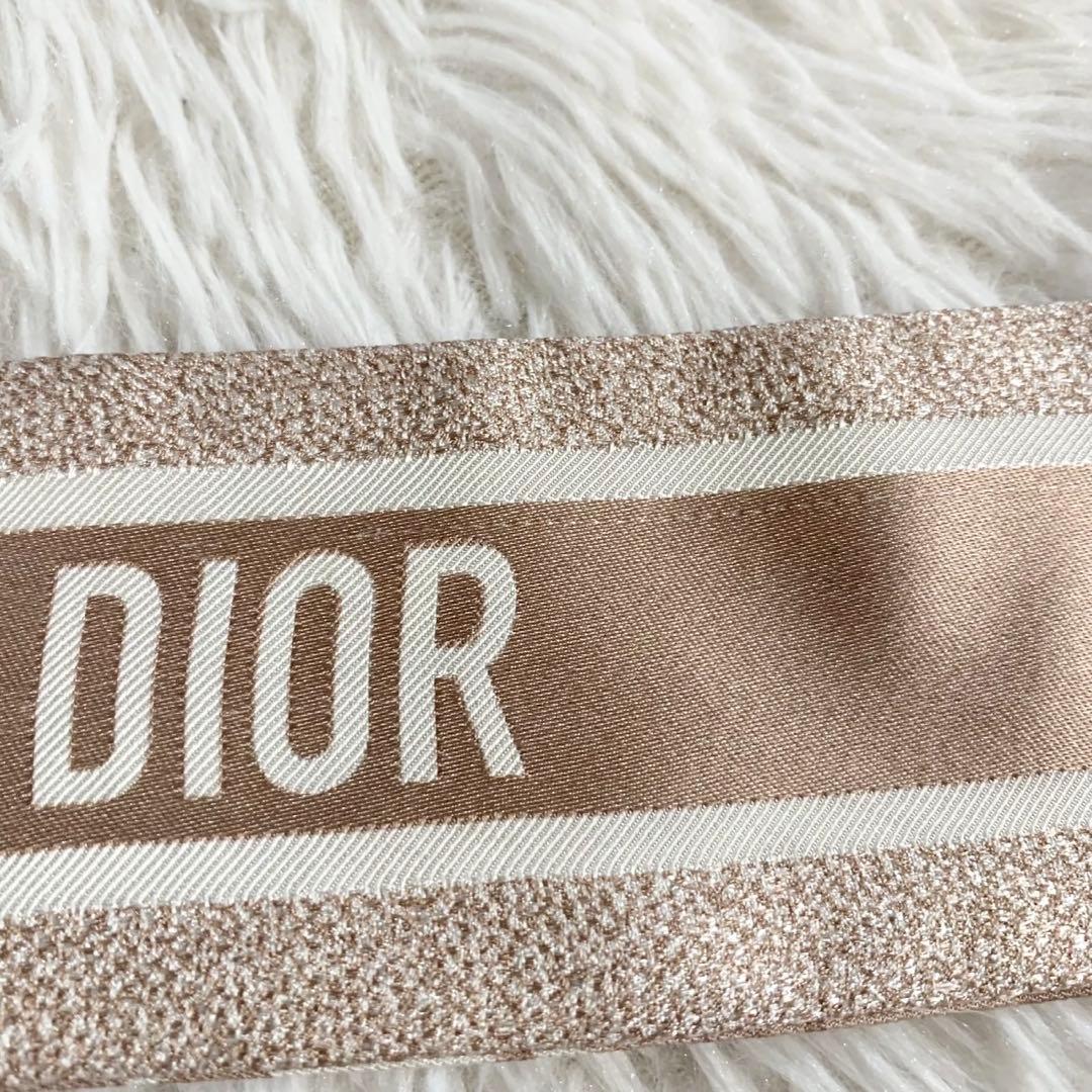 箱付き　クリスチャンディオール　ミッツァ　リボンスカーフ　トロッター　オブリーク