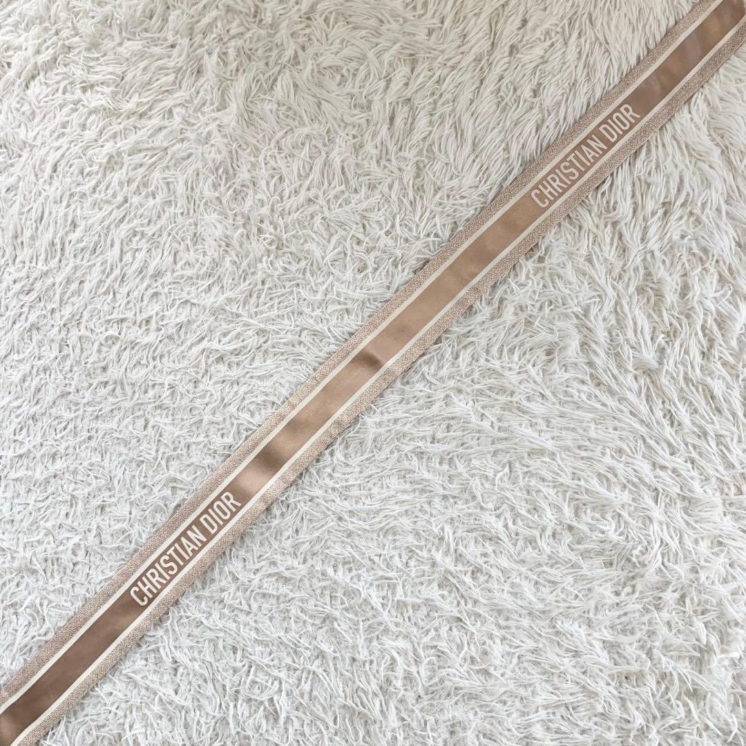 箱付き　クリスチャンディオール　ミッツァ　リボンスカーフ　トロッター　オブリーク