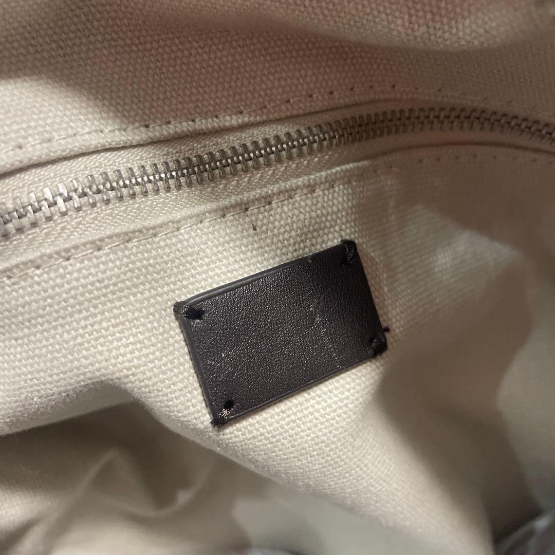 未使用イルビゾンテ　サインロゴ　トートバッグ　レザーキャンパス牛革