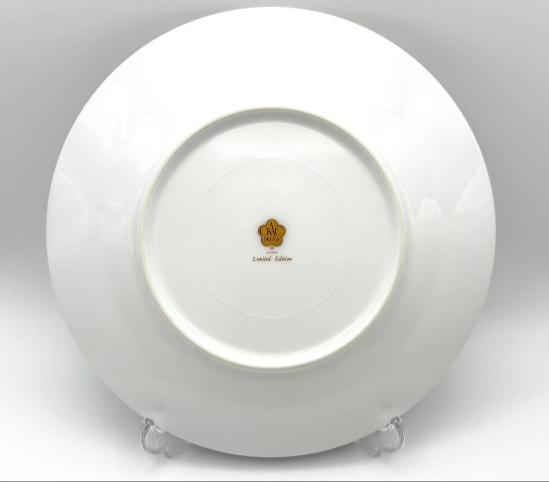 【未使用 5枚】大倉陶園 ブルーローズ Limited Edition 20cm