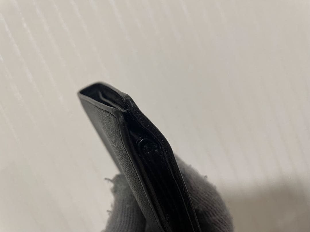 国内正規品　CHANEL シャネル　二つ折り財布　黒　キャビアスキン　ココマーク