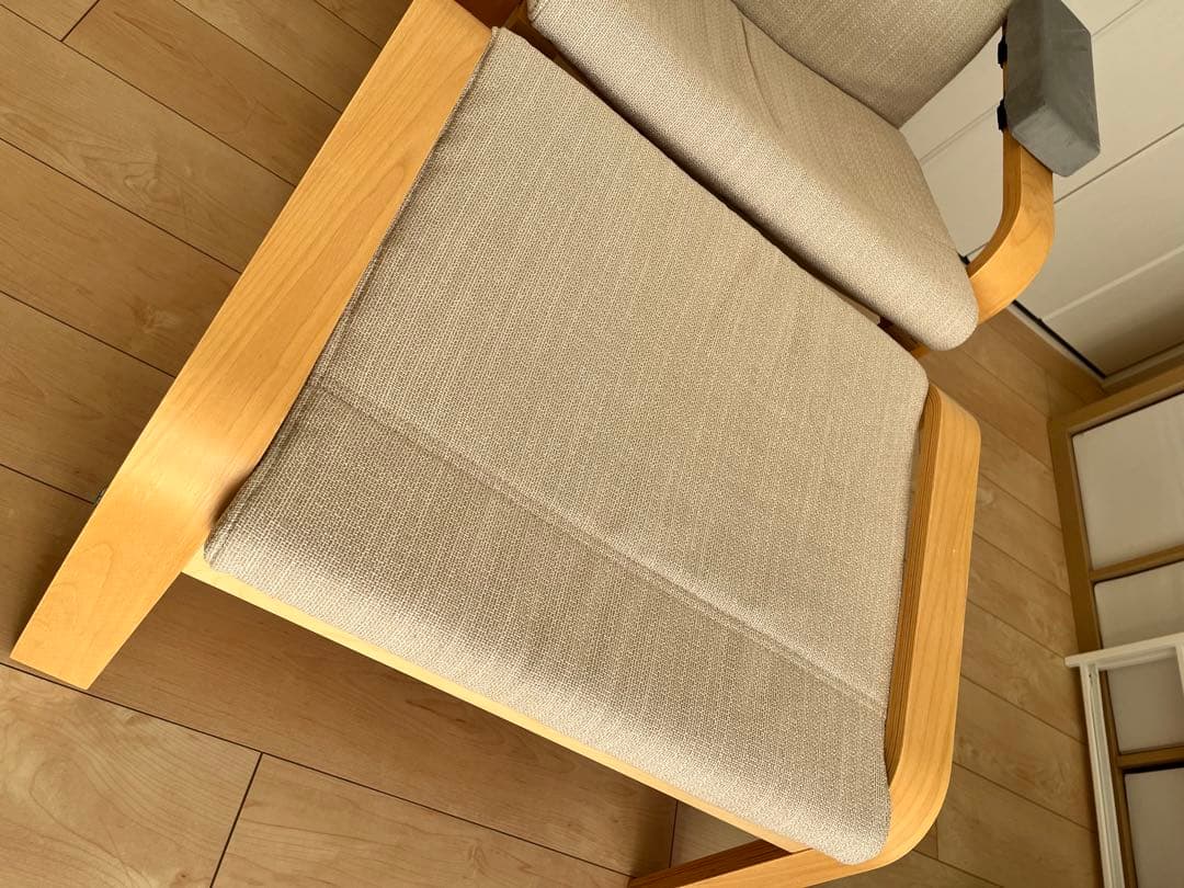 IKEAイケア ポエング パーソナルチェア オットマン付き