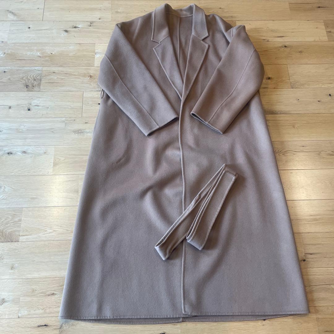 スピックアンドスパンsuper160s ロングチェスターカラーコート　サイズ38