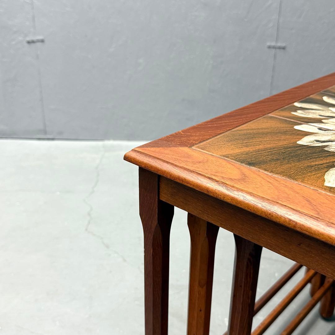 北欧デンマーク ヴィンテージ タイルトップ テストテーブル (501)