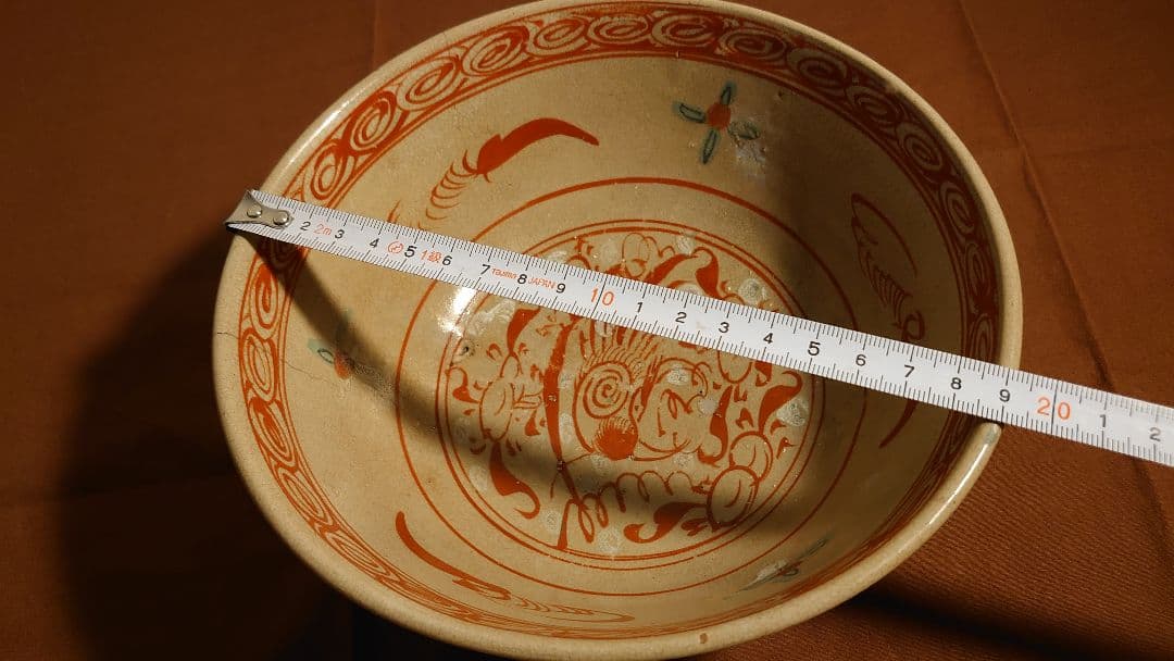 古九谷　九谷焼　赤絵　春日山窯　木米　金城春日山　蔵出し　菓子鉢　１客