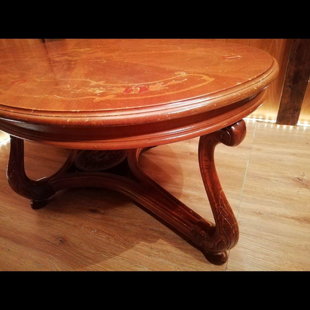 イタリア製　象嵌加工　テーブル　ヴィンテージ