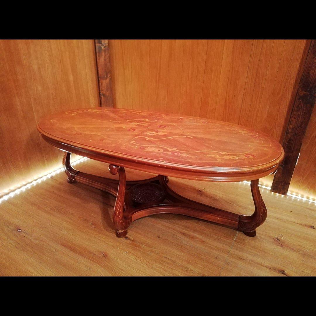 イタリア製　象嵌加工　テーブル　ヴィンテージ