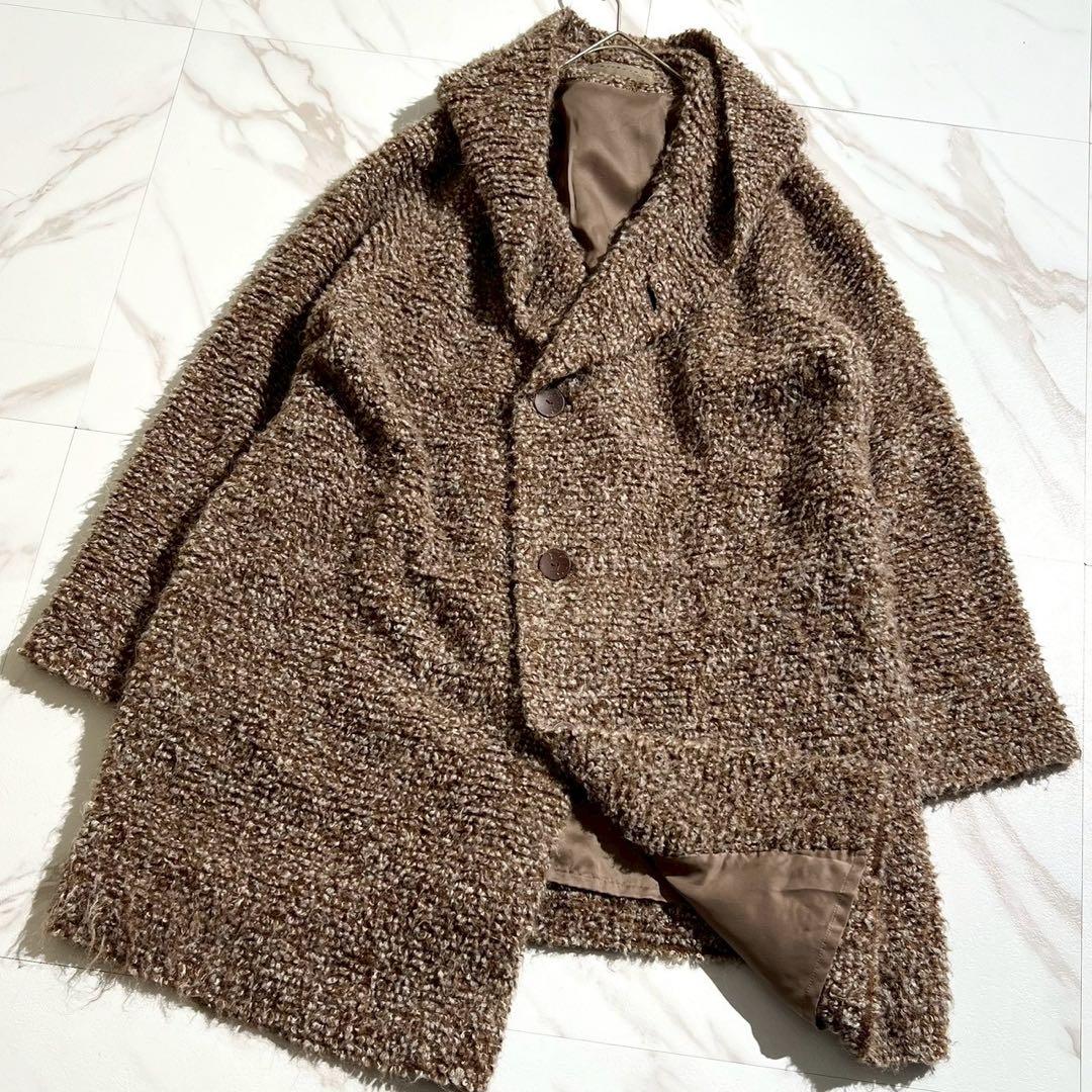 極美品 2020AW ヨーガンレール フーデッドロングコート アルパカ混 毛 M