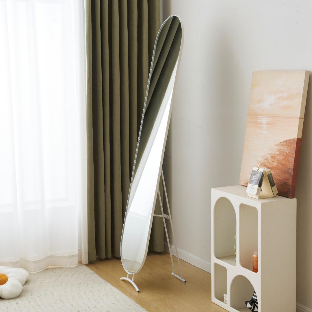 【幅40cm】姿見 スタンドミラー アーチ 壁掛け 立て掛け 全身鏡 飛散防止