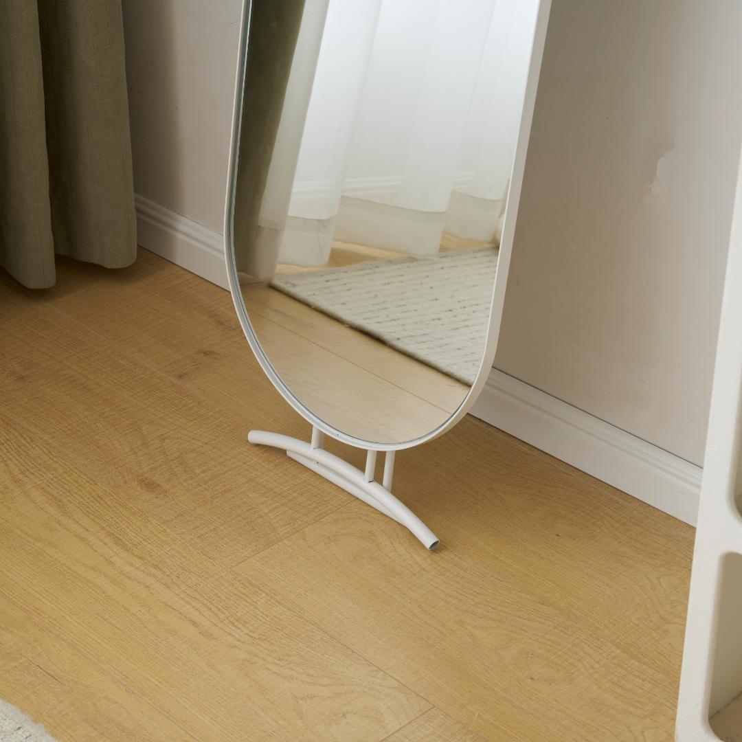 【幅40cm】姿見 スタンドミラー アーチ 壁掛け 立て掛け 全身鏡 飛散防止