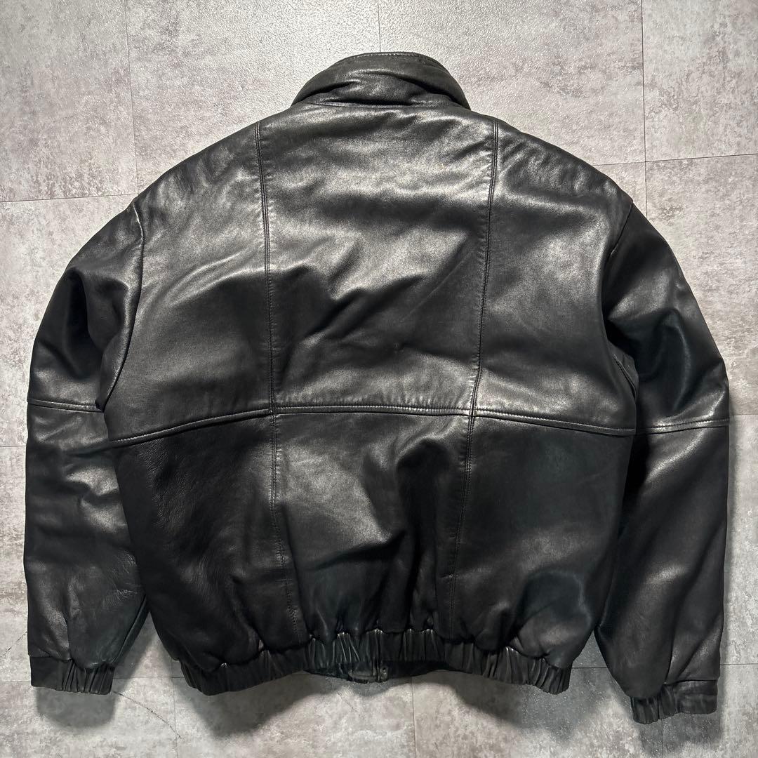 Special 80s Eddie Bauer レザーダウンジャケット　短丈　黒