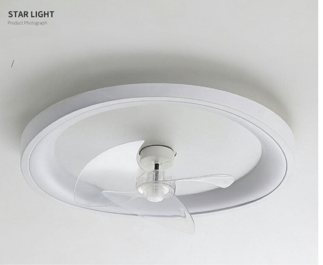 STAR LIGHT シーリングファン LED 調光機能付き 首振り8畳用