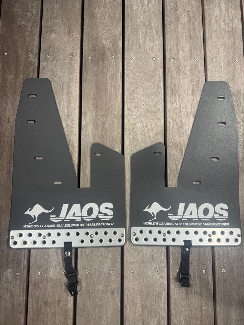 JAOS マッドガードⅢ 前後セットブラック デリカ JAOS サイドステップ