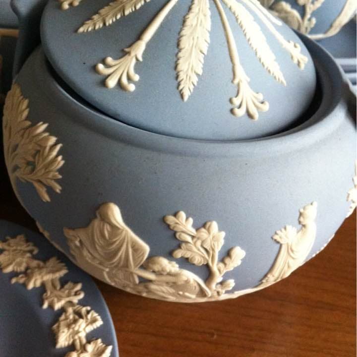 お値下げ　ウエッジウッド ブルーコーヒーセット