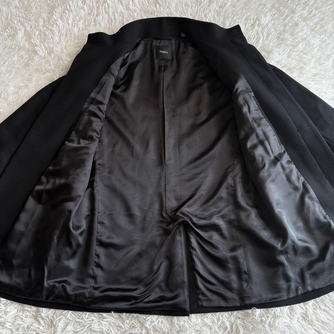 極美品 セオリー ステンカラーコート BELVIN カシミヤ混 現行タグ