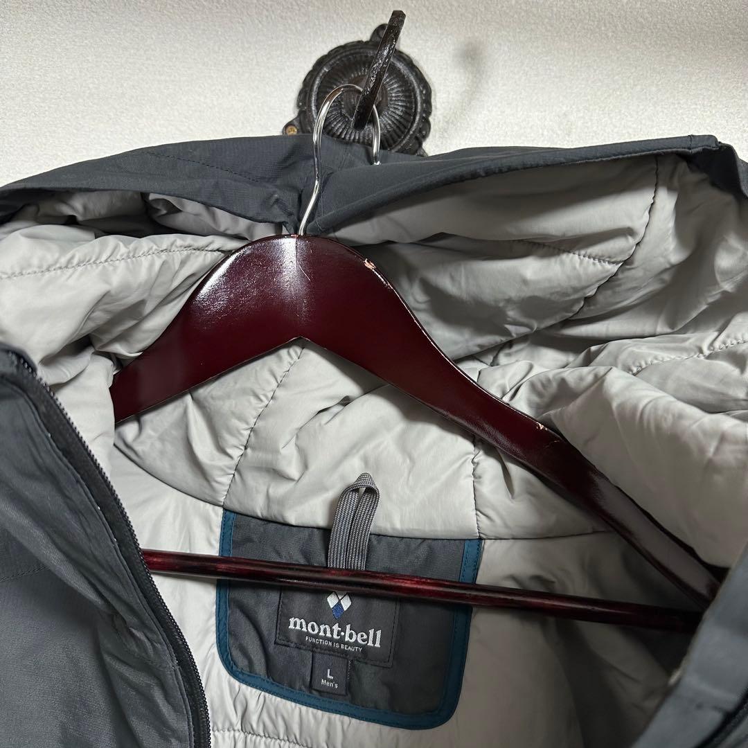 美品 montbell パウダーライトパーカ L 1102107 中綿