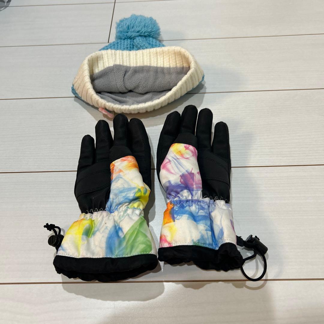 すぐに出発OK! スキー&スノボウェア　女の子　120〜140 小物セット付き