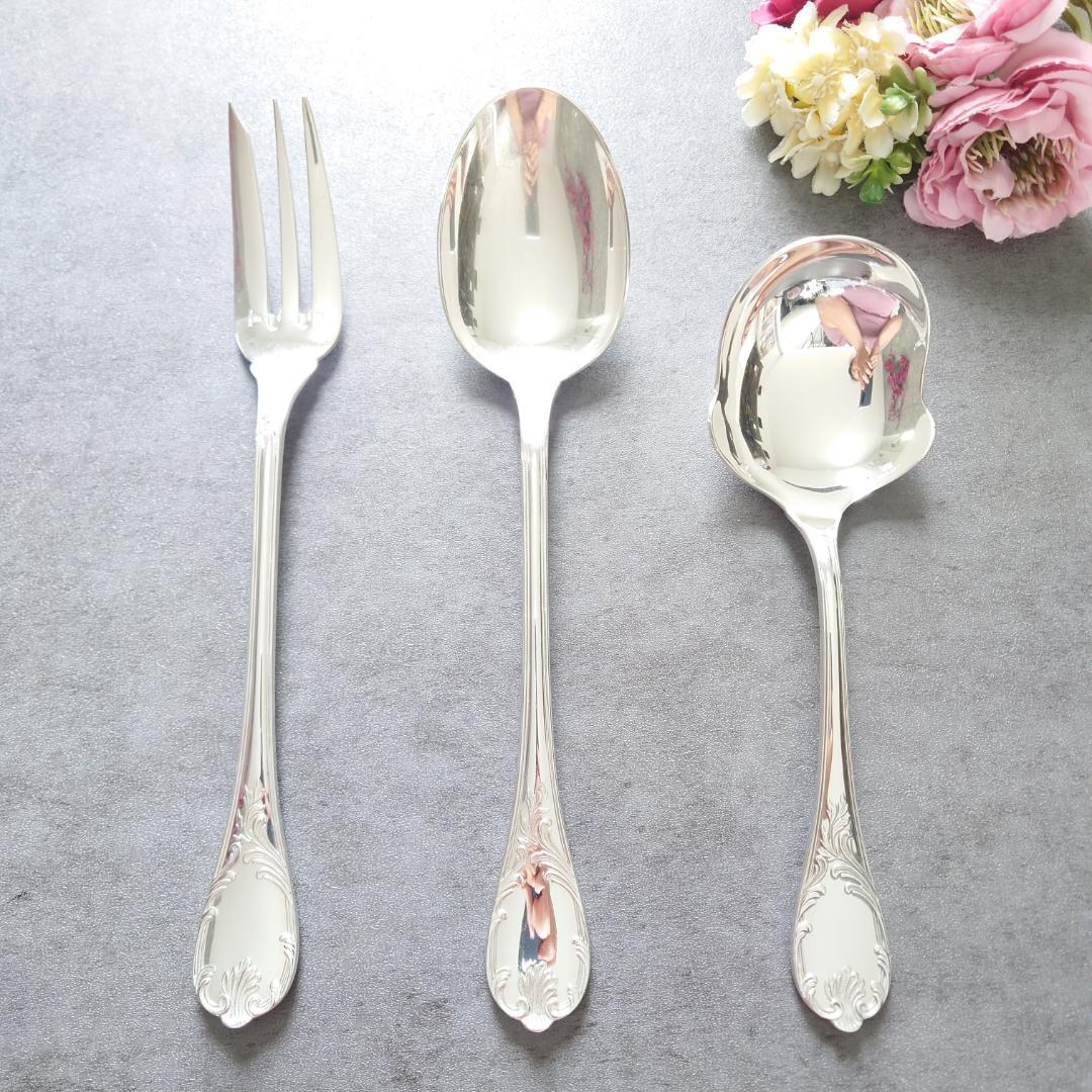 極希少 クリストフル マルリー サービングセット ポテトレードル