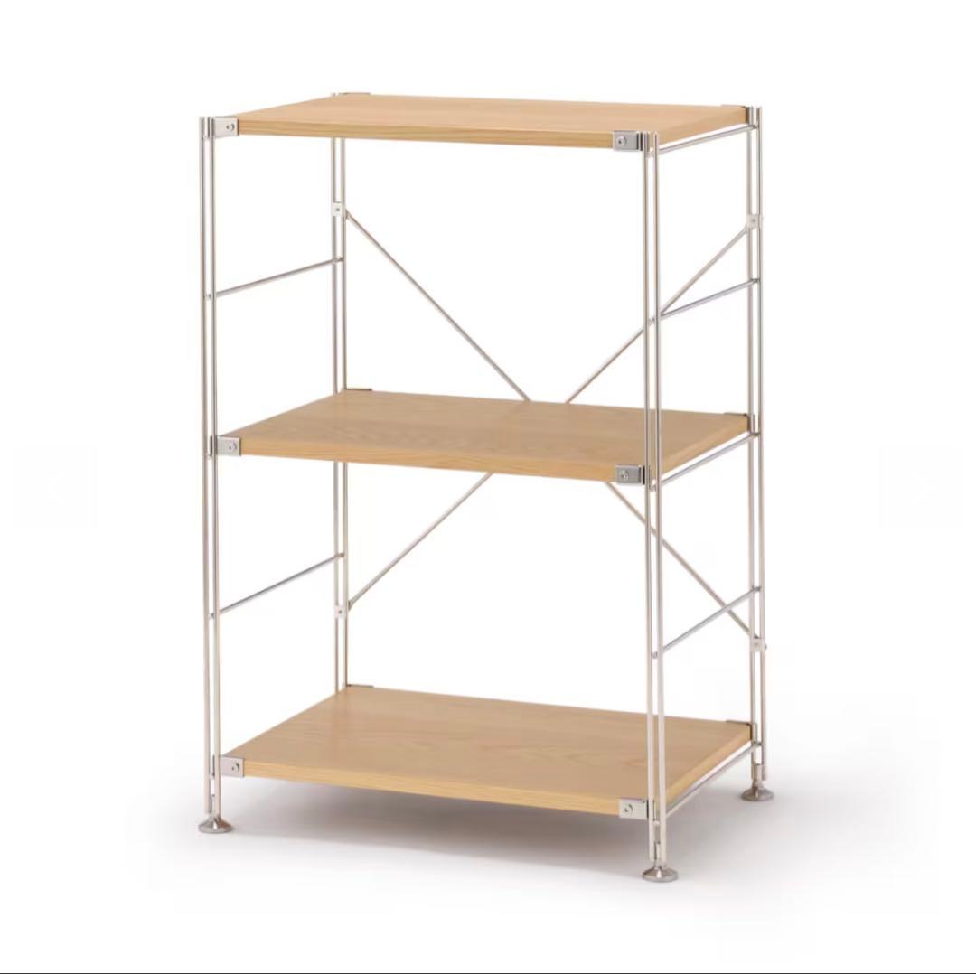 無印良品 ステンレスユニットシェルフ 3段