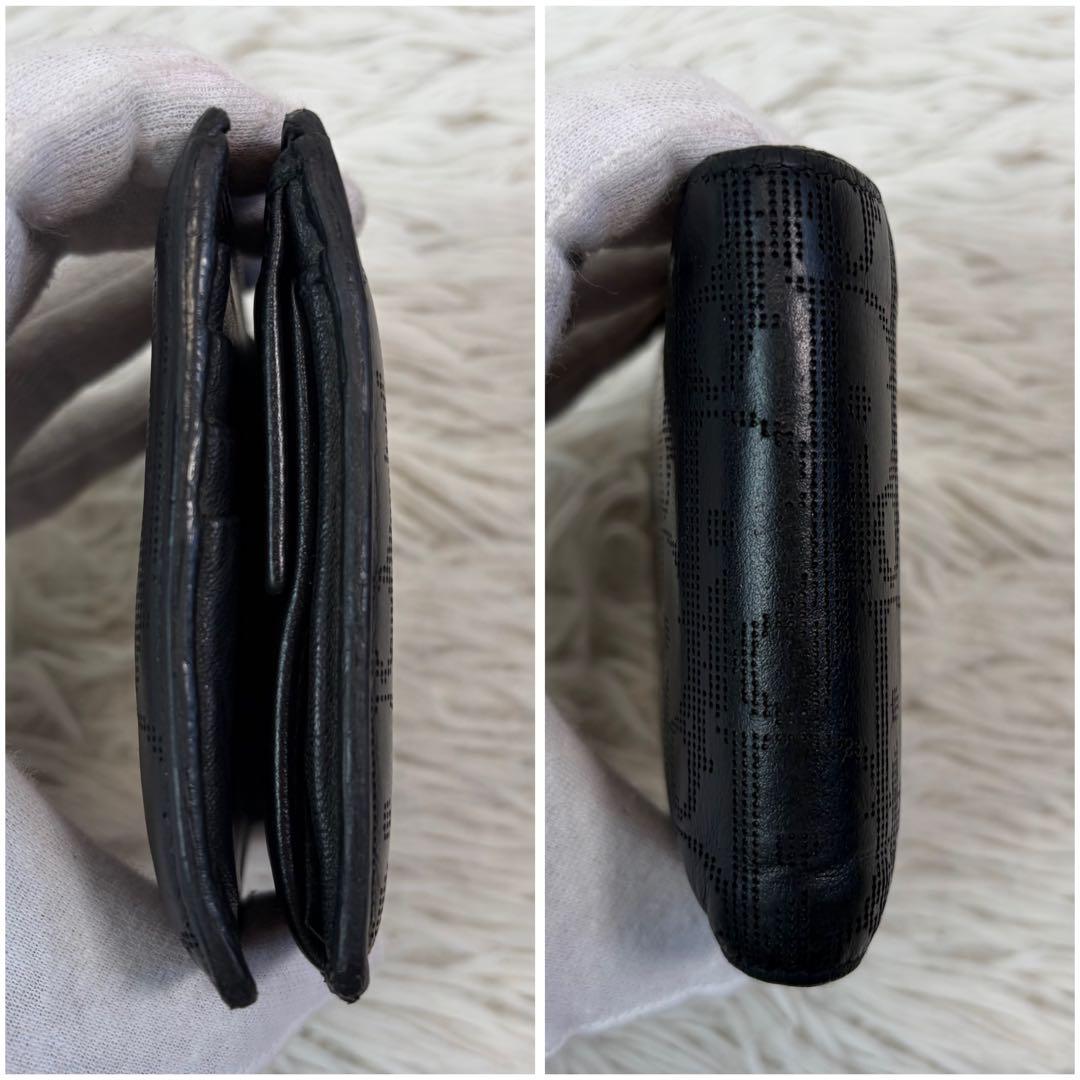 美品✨DIOR 二つ折り 財布 バーティカル ギャラクシー トロッター ブラック