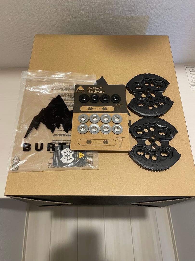 バートンMalavita スノーボード ビンディング Lサイズ グレー