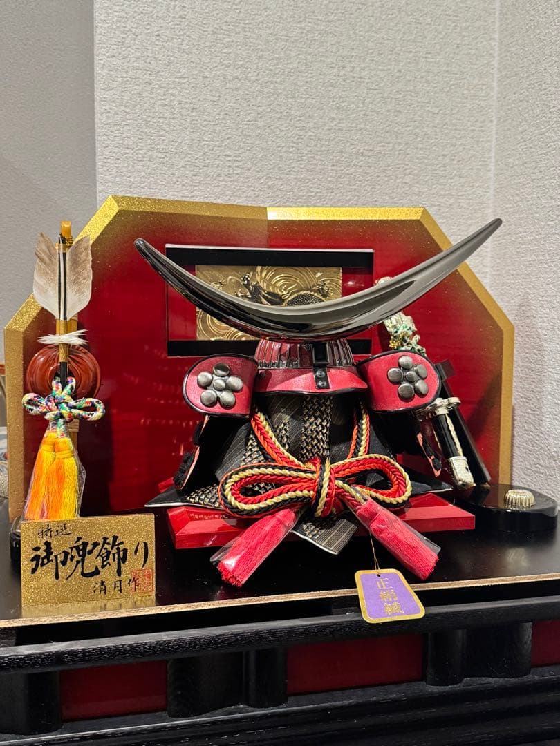 特選　御兜飾り 上杉謙信　兜　清月 ／ 清月 作　オルゴール