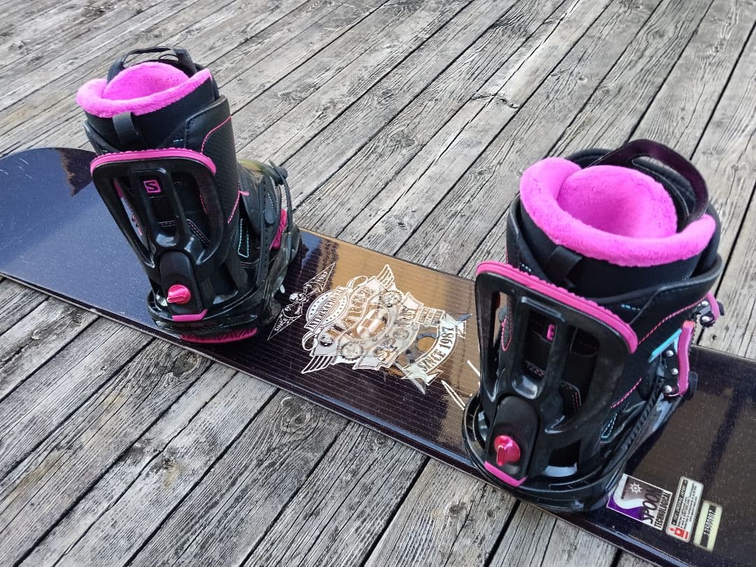 ジュニアスノーボード 3点セット SPOON 135 サロモン ブーツ 24.5