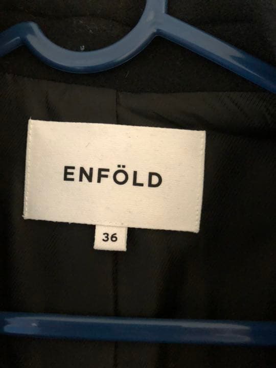 ENFOLD チェスターコート 36 ブラック