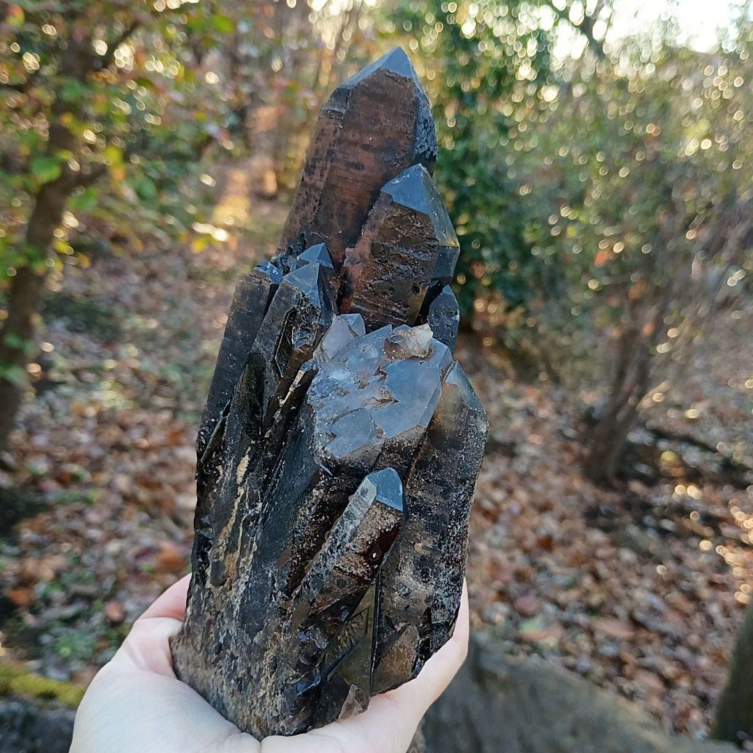 【明日発送可】激レア マダガスカル産 5A モリオン 黒水晶 厄除け 浄化 原石