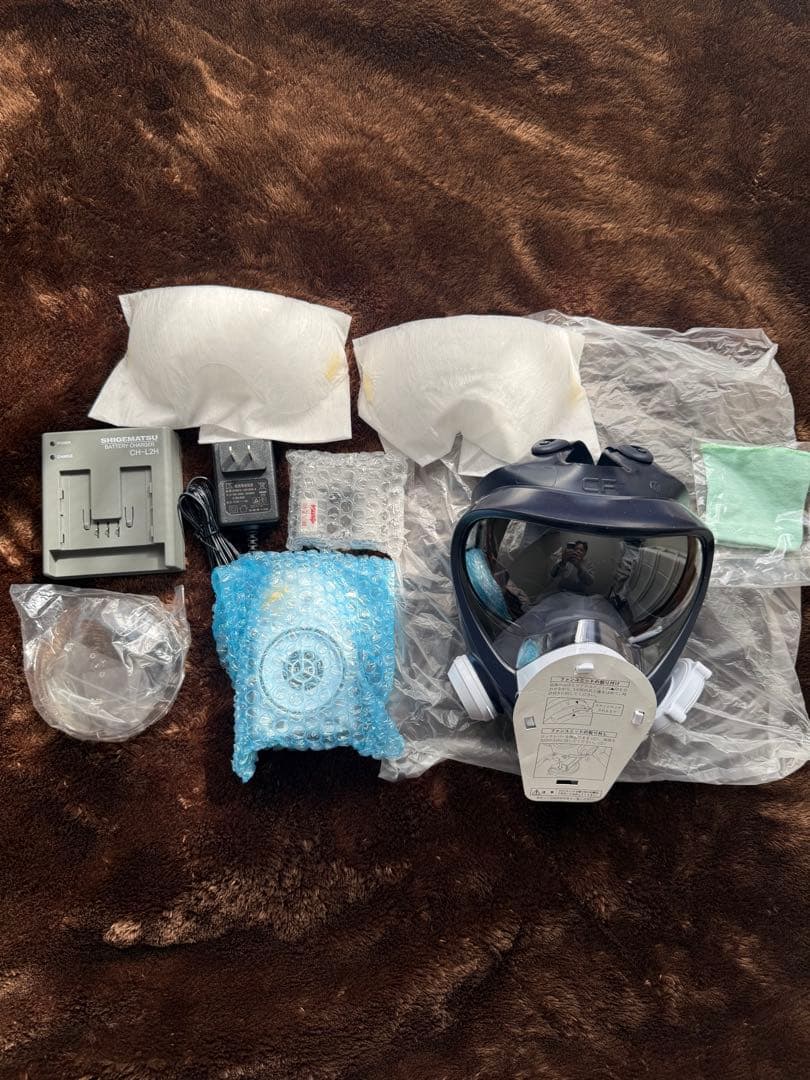 重松製作所 電動ファン付き呼吸用保護具 ys185 国家検定合格品 Mサイズ