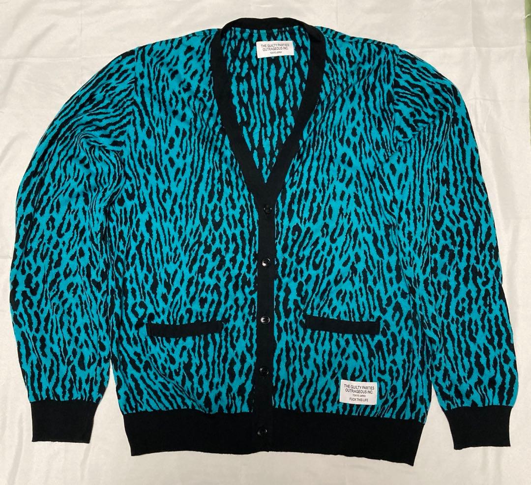 WACKO MARIA レオパード カーディガン Lサイズ 訳あり採寸サイズ確認