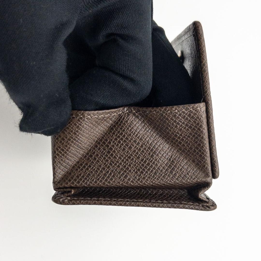 【極美品】ルイヴィトン　ポルトモネボワット　タイガ　ケース　グリズリ　茶色