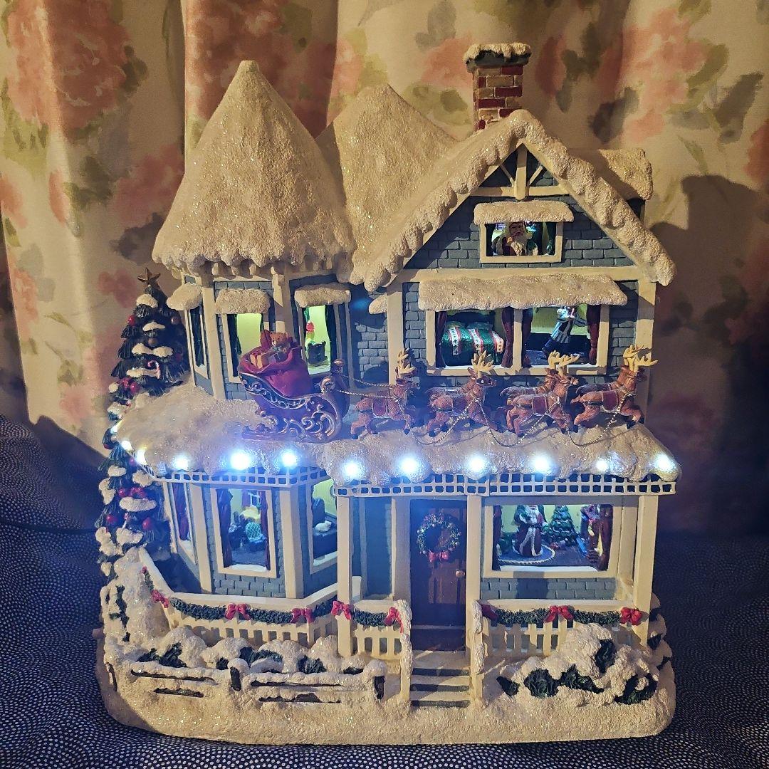 【美品稼働確認】トーマス・キンケード　クリスマス　ジオラマ　オーナメント