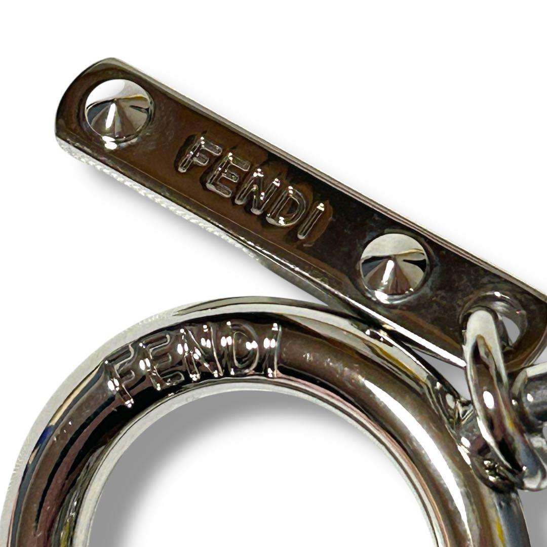 【美品】FENDI フェンディ チャーム キーホルダー アイスクリーム ファー