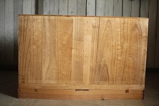 古い木製の引き出し2段　チェスト　桐箪笥 昭和レトロ　タンス　古家具　古民家