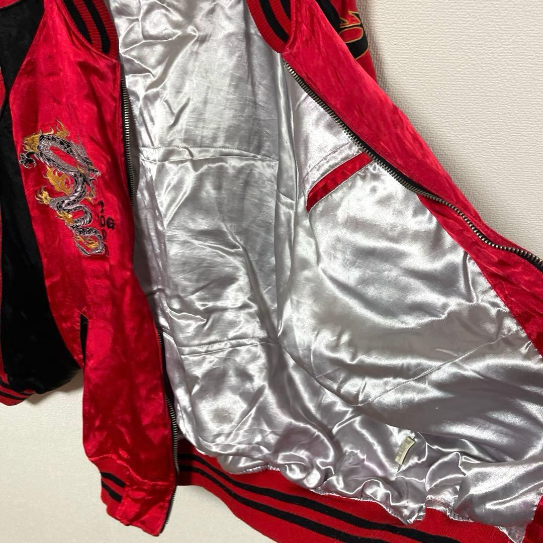 DOG TOWN ドッグタウン 黒龍 スカジャン XL 傷汚れ有 ヴィンテージ