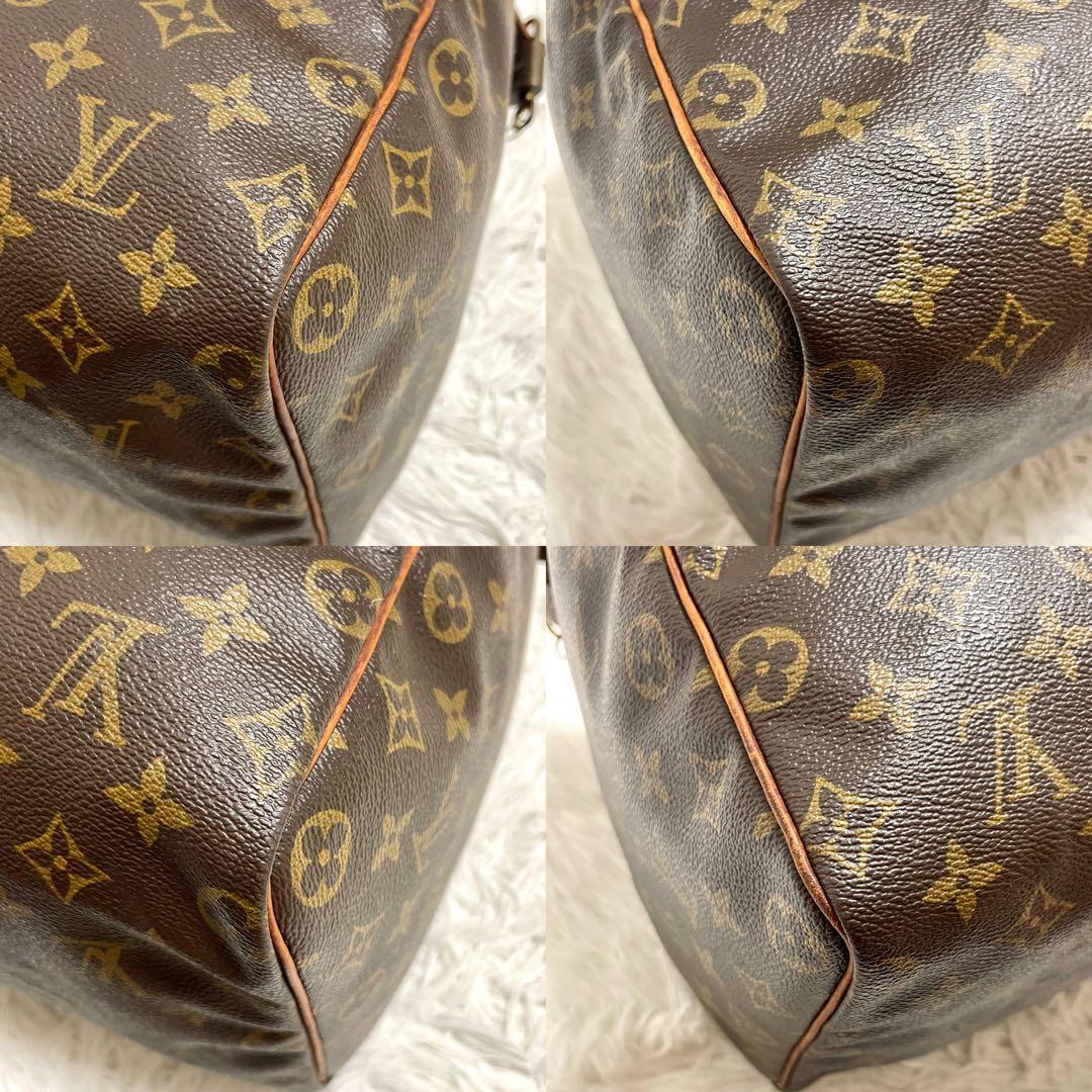 ルイヴィトン　ボストンバッグ　スピーディ40 モノグラム　ブラウン　ヌメ革　廃盤