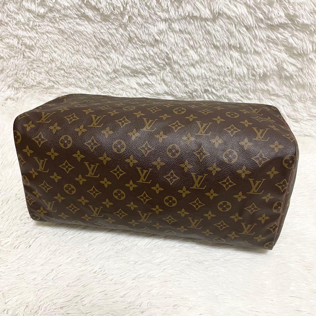 ルイヴィトン　ボストンバッグ　スピーディ40 モノグラム　ブラウン　ヌメ革　廃盤