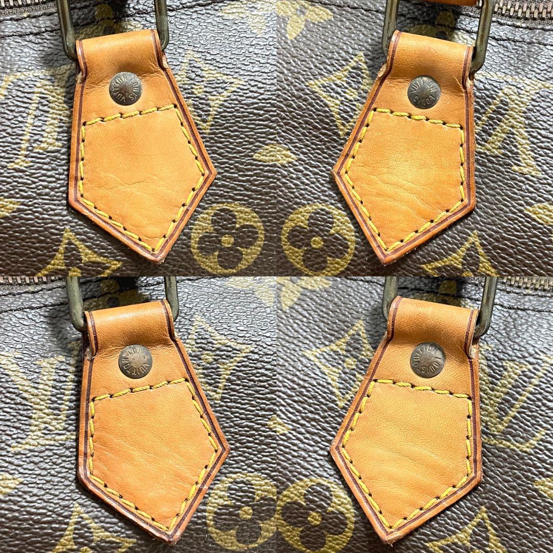 ルイヴィトン　ボストンバッグ　スピーディ40 モノグラム　ブラウン　ヌメ革　廃盤