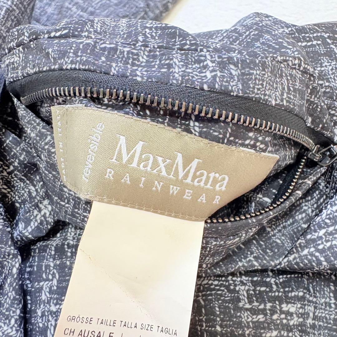 Max Mara RAIN WEAR リバーシブルナイロンコート　黒　36