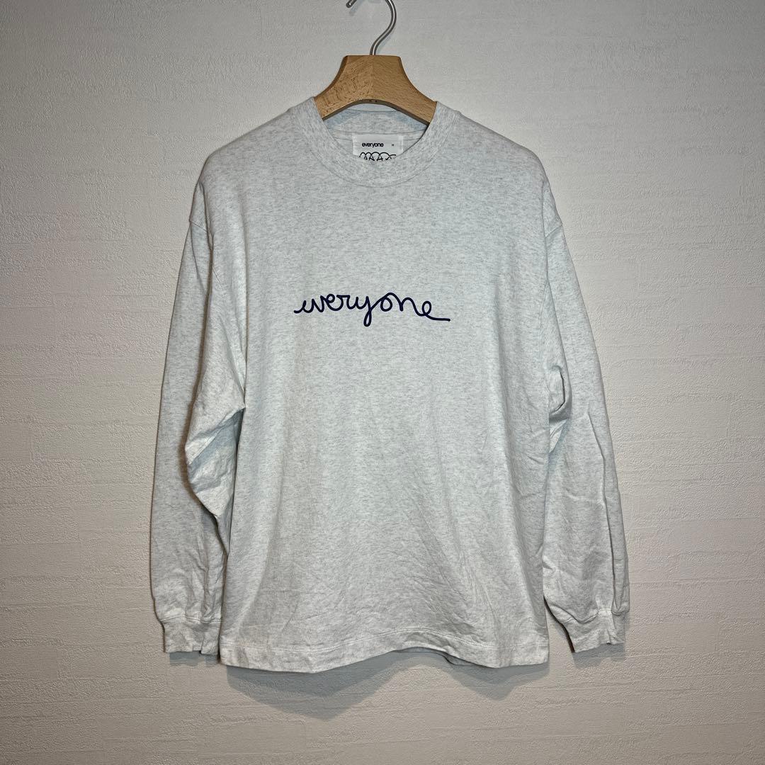 everyone j.3000 long sleeve tee ASH Mサイズ