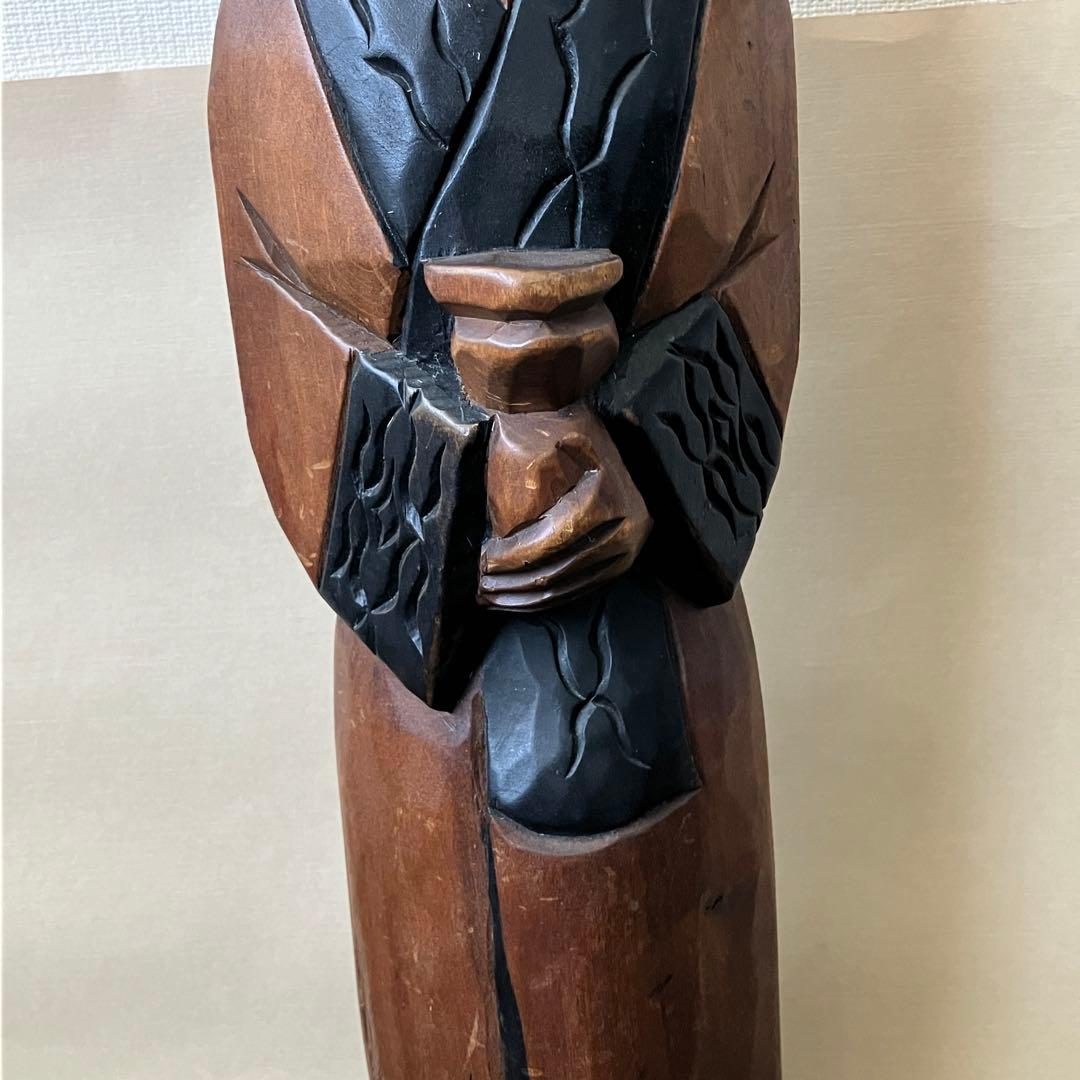 アイヌ　木彫り　高さ約45cm