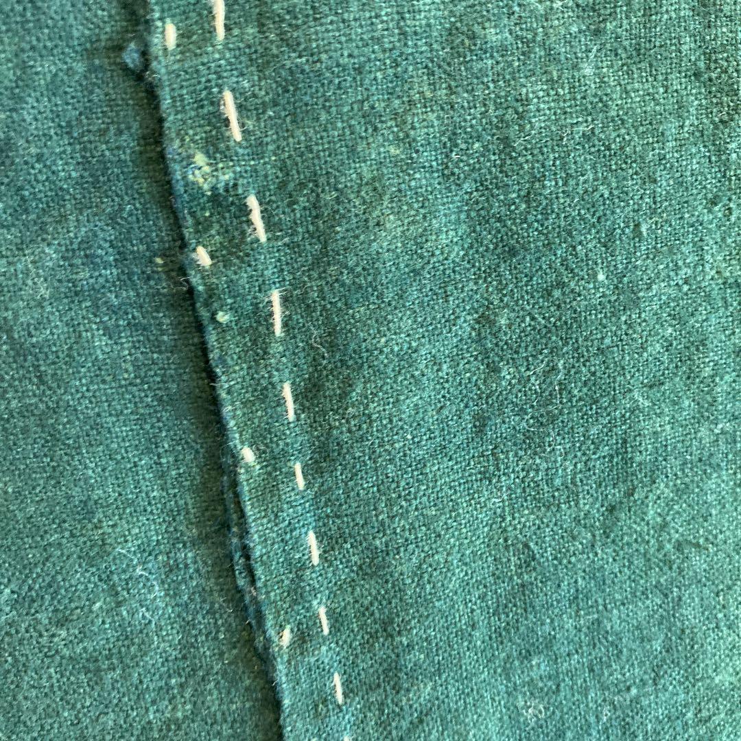 hisa　古布　筒書き　家紋　油單　布団風呂敷　藍染　西野　ゆたん