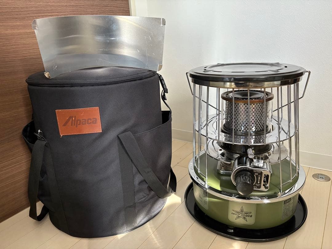 【反射板、ケース付】NEWアルパカストーブ　2021年製　TS-77JS-C