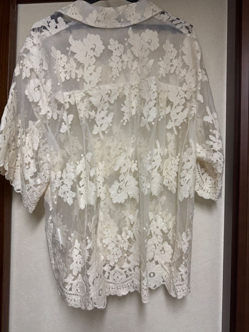 ★週末限定SALE【美品】クラネSHEER FLOWER LACE SHIRTS
