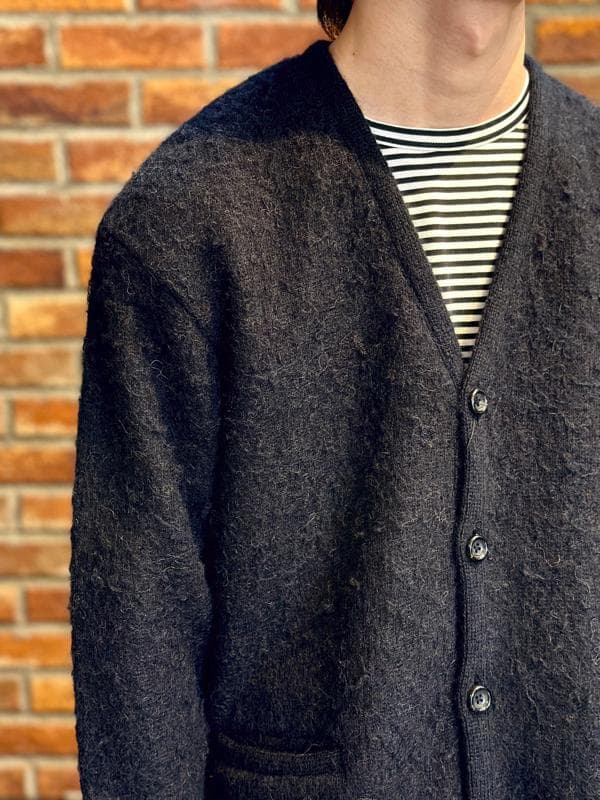 【美品/数量限定】AUBERGE モヘア カーディガン  NOIR 40